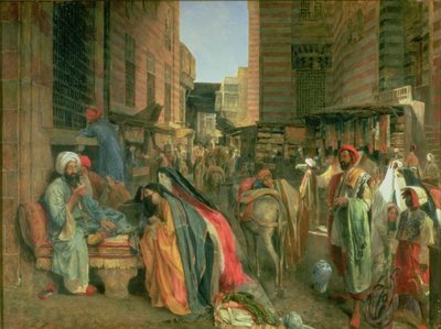 La Rue et la Mosquée de Ghooreyah, Le Caire - John Frederick Lewis