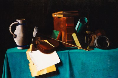Table avec violon - John Frederick Peto