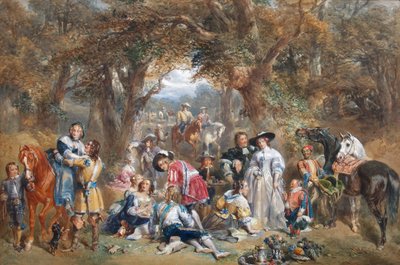Fête champêtre au temps de Charles II, 1852 - John Frederick Tayler