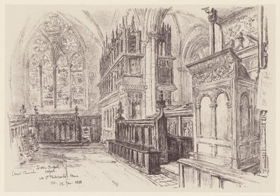 Christ Church, intérieur de la chapelle latine - John Fulleylove