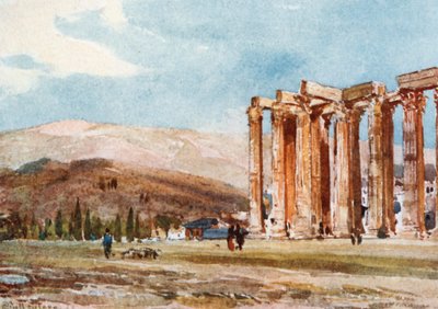 Colonnes du Temple de Zeus Olympien depuis le nord-ouest - John Fulleylove