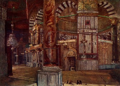 Intérieur du Dôme du Rocher depuis le sud-est, 1902 - John Fulleylove