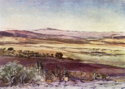 Mont Hermon, depuis les pentes du Tabor - John Fulleylove