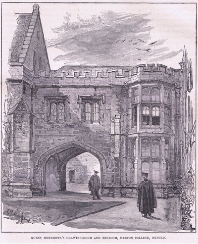 Salle de dessin et chambre de la reine Henrietta, Merton College, Oxford - John Fulleylove
