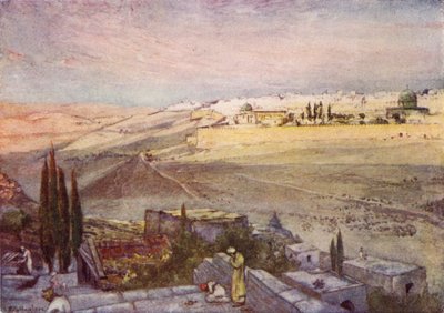 Lever de soleil depuis le mont des Oliviers - John Fulleylove