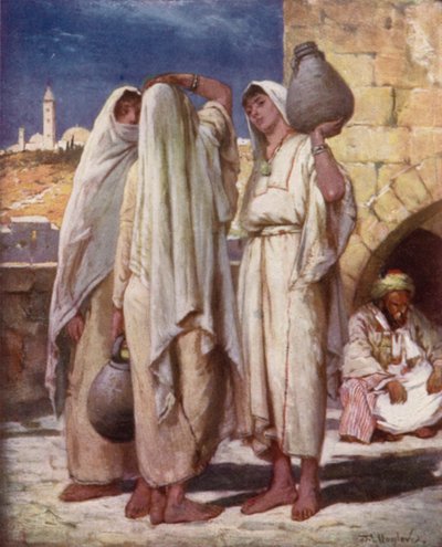 Femmes syriennes à une fontaine - John Fulleylove