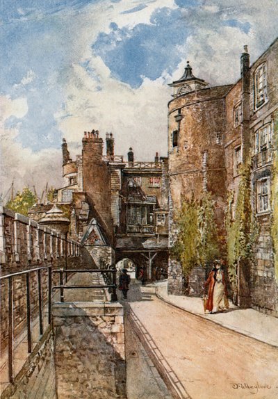 Les tours Byward et Bell, avec la maison du roi à droite - John Fulleylove