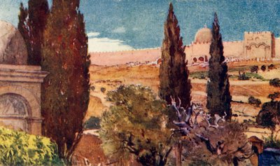 Les cyprès du jardin de Gethsémani, 1902 - John Fulleylove