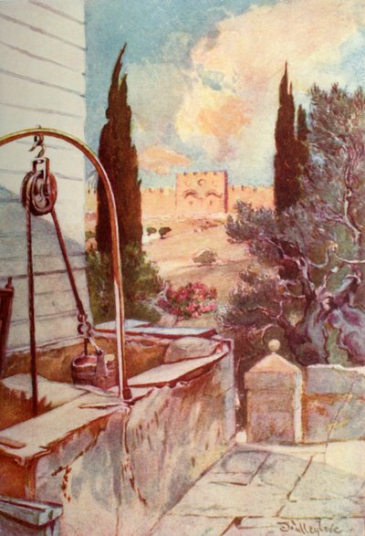 La porte dorée ou belle depuis le jardin de Gethsémani, 1902 - John Fulleylove