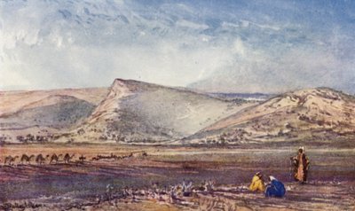 Les Collines autour de Nazareth, depuis la plaine d
