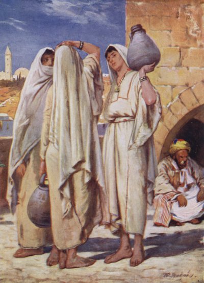 La Terre Sainte : Femmes syriennes à un puits - John Fulleylove