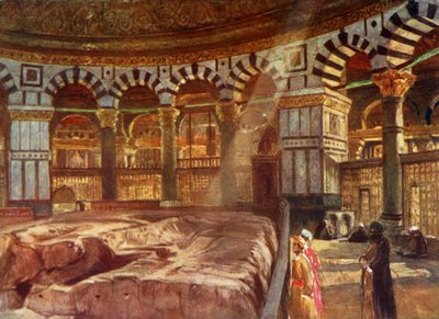 Le Rocher Sacré sous le Dôme du Rocher, 1902 - John Fulleylove