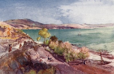 Le Lac de Galilée, vue vers le Nord depuis Tibériade - John Fulleylove