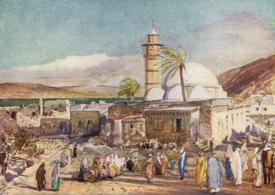 La mosquée de Tibériade et le lac de Galilée - John Fulleylove