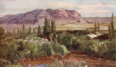 Le Mont de la Tentation, depuis Jéricho - John Fulleylove