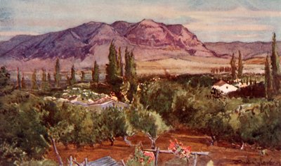 Le Mont de la Tentation depuis Jéricho - John Fulleylove