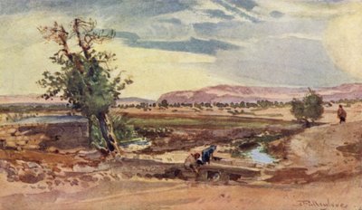 Le ruisseau coulant de la source d