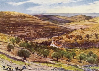 Vallée de Hinnom, avec la Colline de l