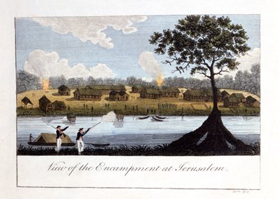 Vue du campement à Jérusalem, 1813 - John Gabriel Stedman