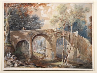 Bûcherons près du pont de Fingle, Dartmoor - John Gendall