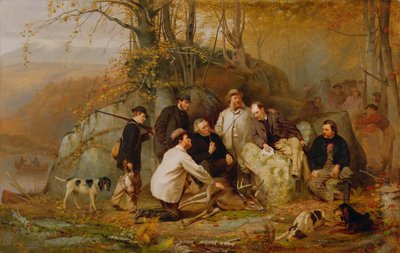 Réclamation du tir : Après la chasse dans les Adirondacks, 1865 - John George Brown
