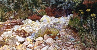 Un ruisseau rocheux - John George Sowerby