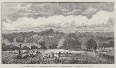 Brockwell Park, près de Herne Hill et Dulwich, à acheter pour la récréation publique - John Gilbert