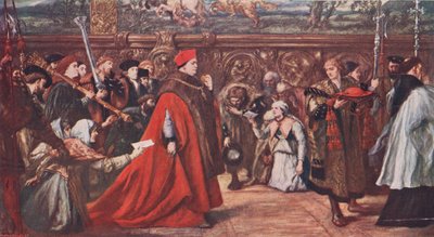 Le cardinal Wolsey allant en procession à Westminster Hall 1515 - John Gilbert
