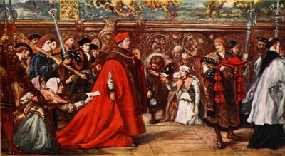 Le cardinal Wolsey en route vers Westminster Hall, illustration de 