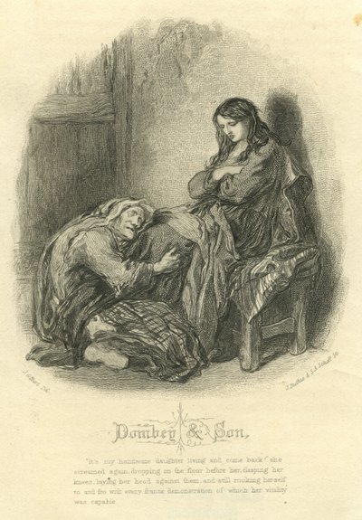 Dombey et Fils : Alice Brown et sa mère - John Gilbert
