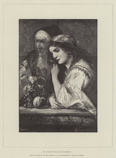 La nièce et la gouvernante de Don Quichotte - John Gilbert