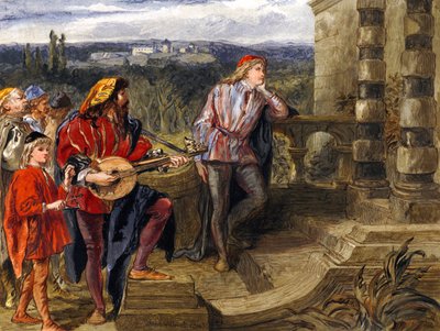 Illustration pour Les Deux Gentilshommes de Vérone de William Shakespeare - John Gilbert