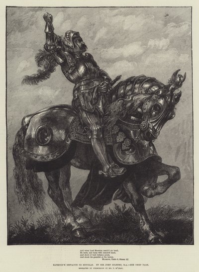 Le défi de Marmion à Douglas - John Gilbert