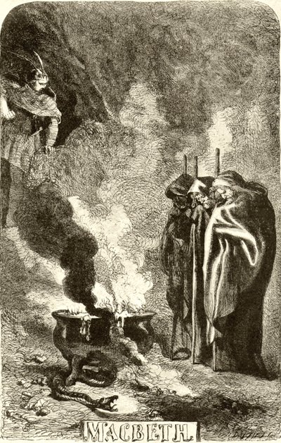 SHAKESPEARE - Macbeth - les trois sorcières - John Gilbert