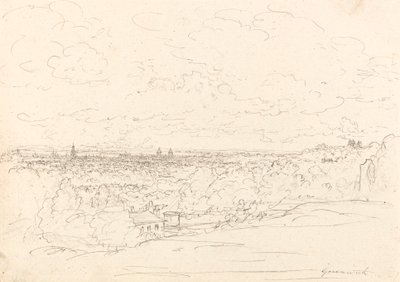 Vue lointaine de Greenwich - John Glover