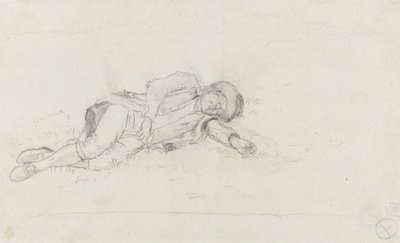 Homme dormant à l
