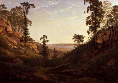 La rivière Derwent et Hobart Town, Tasmanie - John Glover