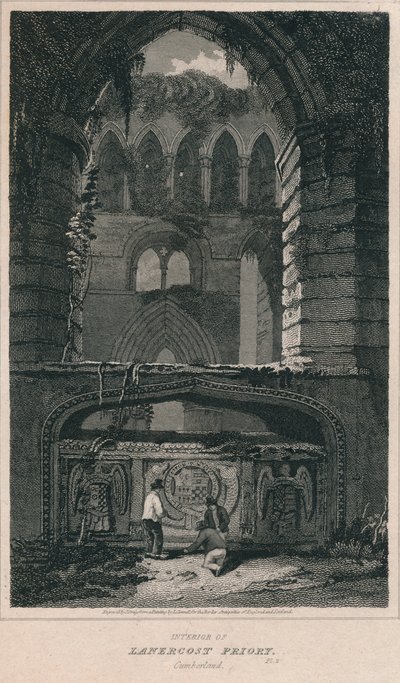 Intérieur du prieuré de Lanercost. Cumberland, 1814 - John Greig