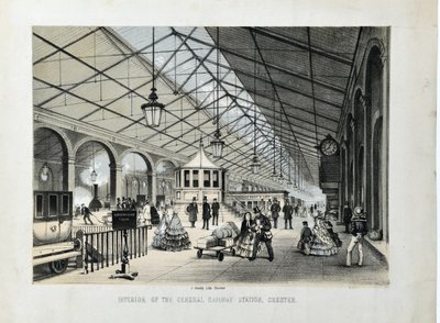 Intérieur de la gare générale, Chester - John Gresty
