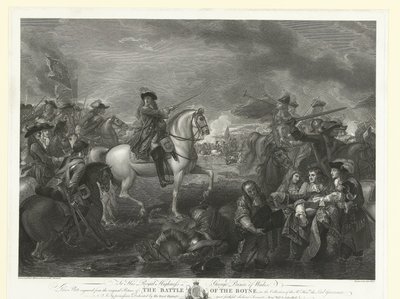 Le roi Guillaume III pendant la bataille de la Boyne, 1690 - John Hall