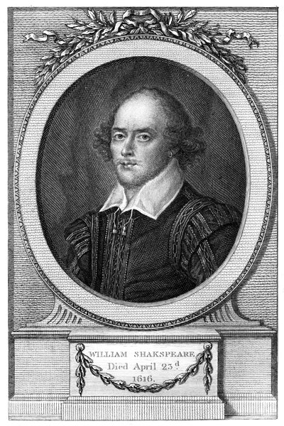 William Shakespeare, poète et dramaturge anglais, 1820 - John Hall