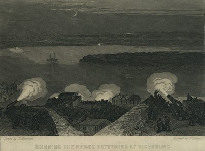 Traversée des batteries rebelles à Vicksburg, c.1863 - John Hamilton
