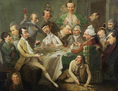 Un groupe de caricatures, vers 1776 - John Hamilton Mortimer