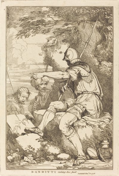 Bandits prenant son poste - John Hamilton Mortimer