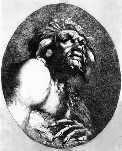 Caliban, de La Tempête, 1776 - John Hamilton Mortimer
