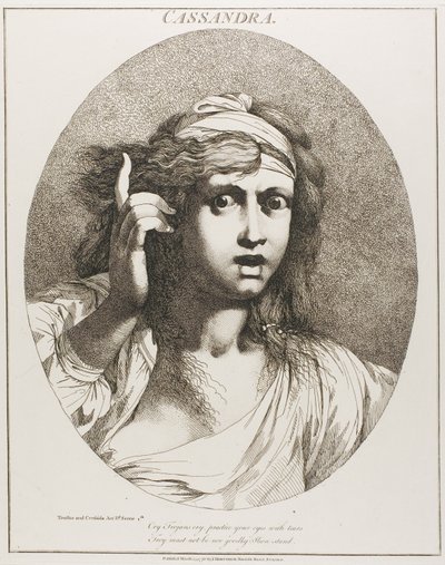 Cassandra, des Douze personnages de Shakespeare - John Hamilton Mortimer
