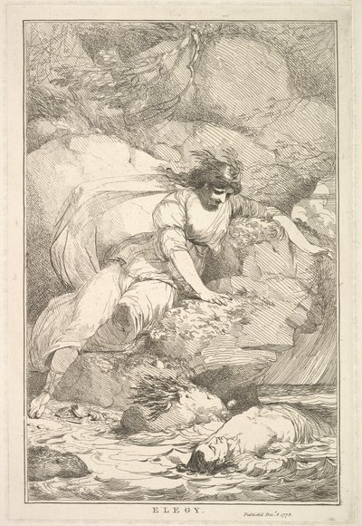 Élégie des Quinze Eaux-fortes Dédiées à Sir Joshua Reynolds, 8 décembre 1778 - John Hamilton Mortimer