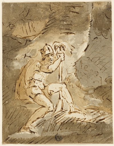 Guerrier casqué - John Hamilton Mortimer