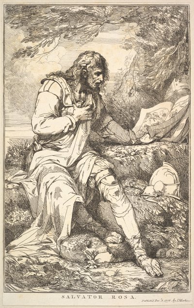 Salvator Rosa de Quinze eaux-fortes dédiées à Sir Joshua Reynolds, 8 décembre 1778 - John Hamilton Mortimer