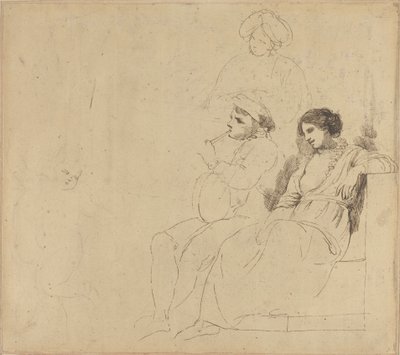 Étude pour "Les danseurs rustiques" - John Hamilton Mortimer
